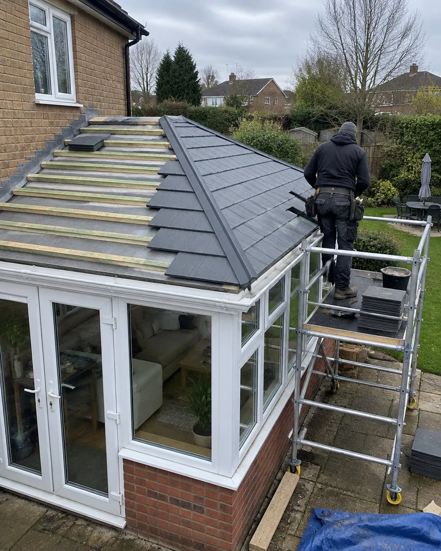 Conservatory roof replacement in Torpoint